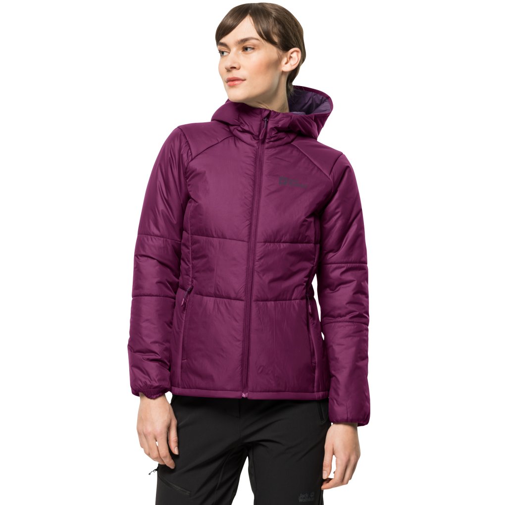 Jack Wolfskin Bergland Ins Hoody Women - wild berry