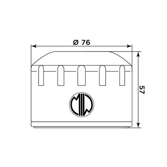Meiwa 268184 oil filter original typeRef: 268184