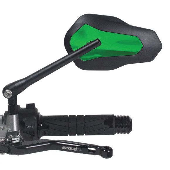 Rétroviseur Chaft ZIGGY REVERSIBLE (l'unité) Universel - Noir / VertRef : CH0466