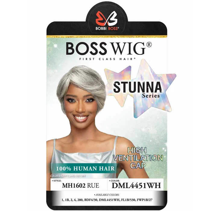 Bobbi Boss Stunna Series 100% Human Hair Full Wig - MH1602 RUE