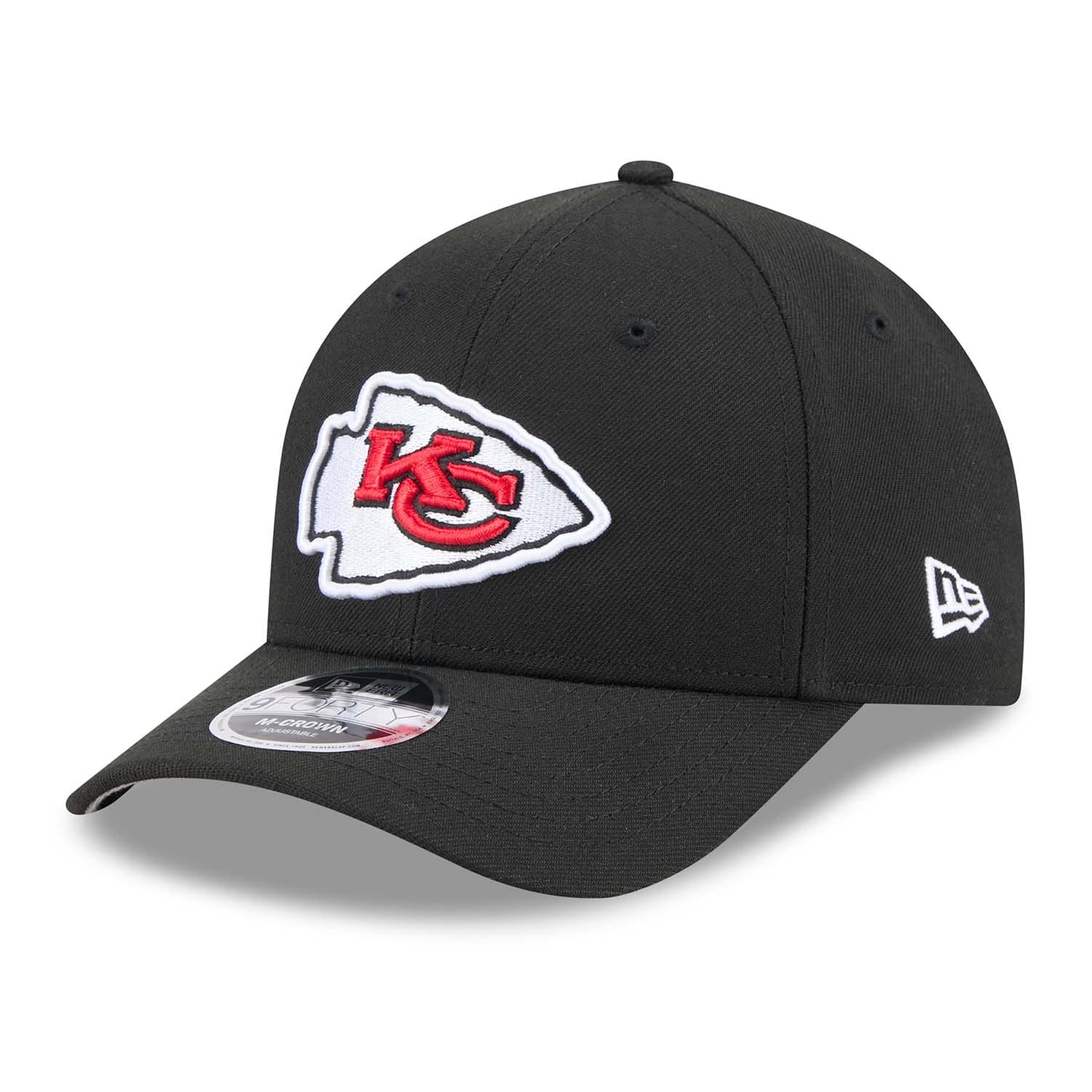 Kansas City Chiefs NFL Team Logo New Era 9FORTY M-Crown Snapback Cap Black