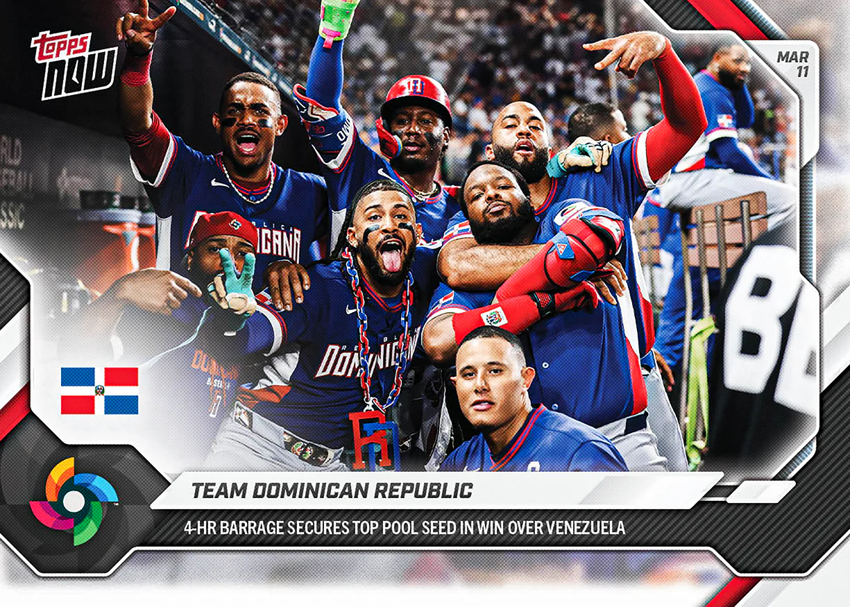 Team Dominican Republic - 2026 World Baseball Classic Topps NOW® - Card 26 - PR: 2423