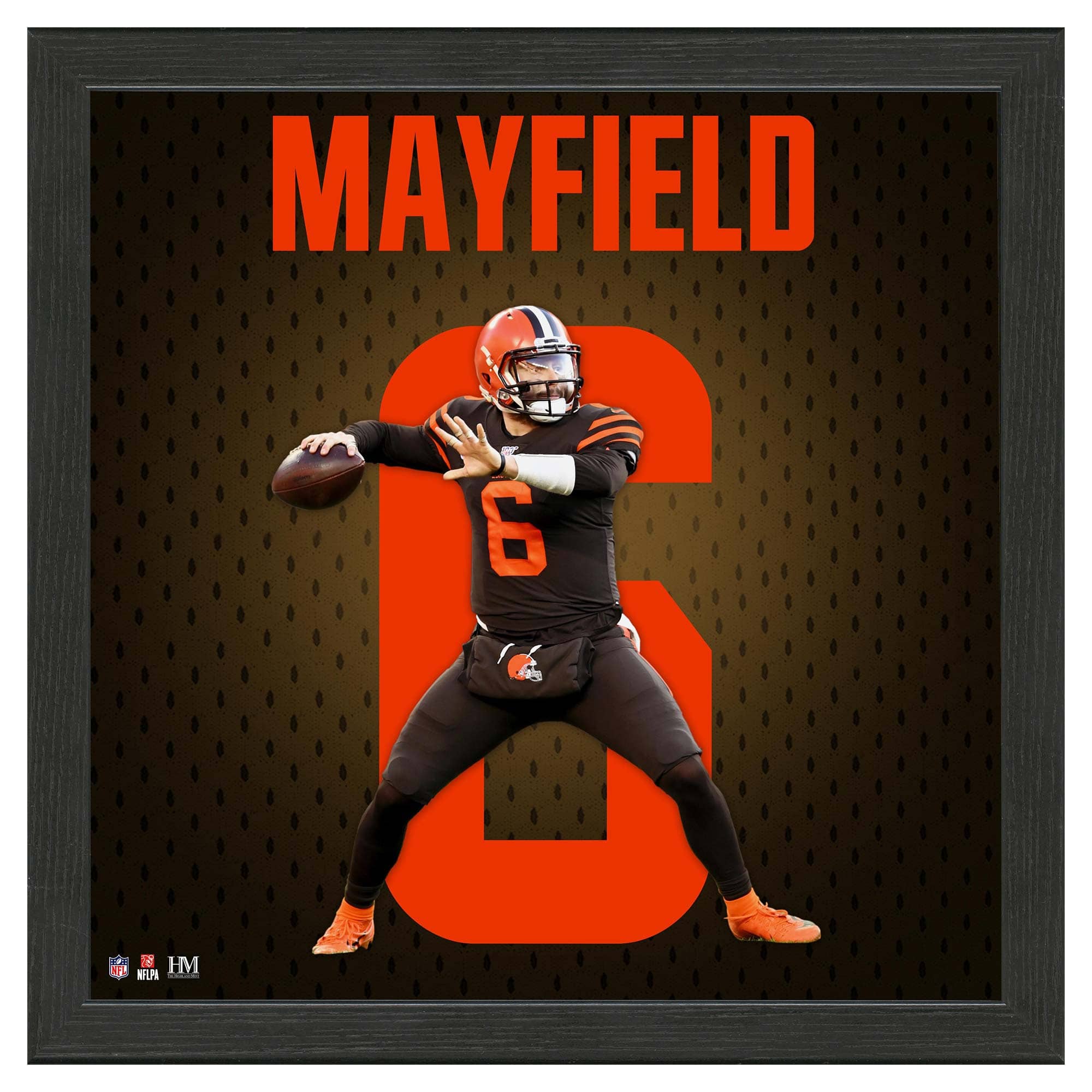 Baker Mayfield #6 Cleveland Browns Impact Jersey Framed NFL Photo