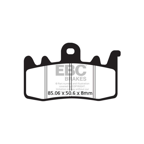 EBC Sinter Sintered Metal front brake padsRef: Fa630Hh / 17211813