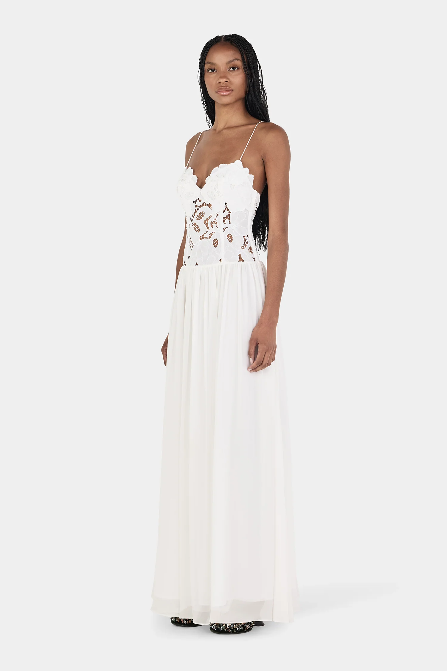 Stephanie Maxi Dress White