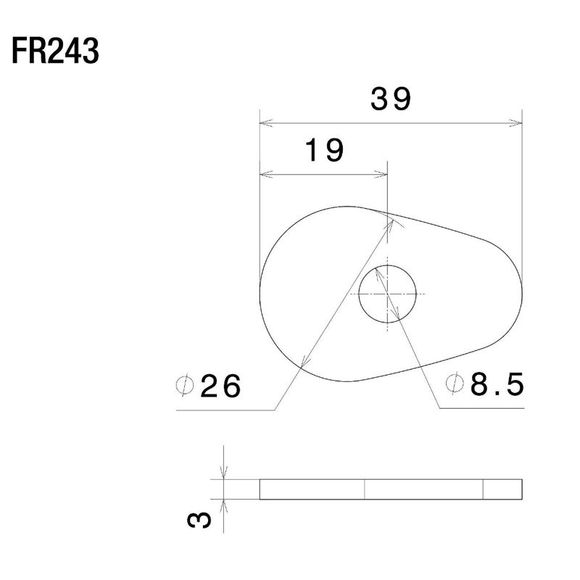 Rizoma Turn Signal Mount - Front or Rear - BlackRef: rz0674 / fr243b