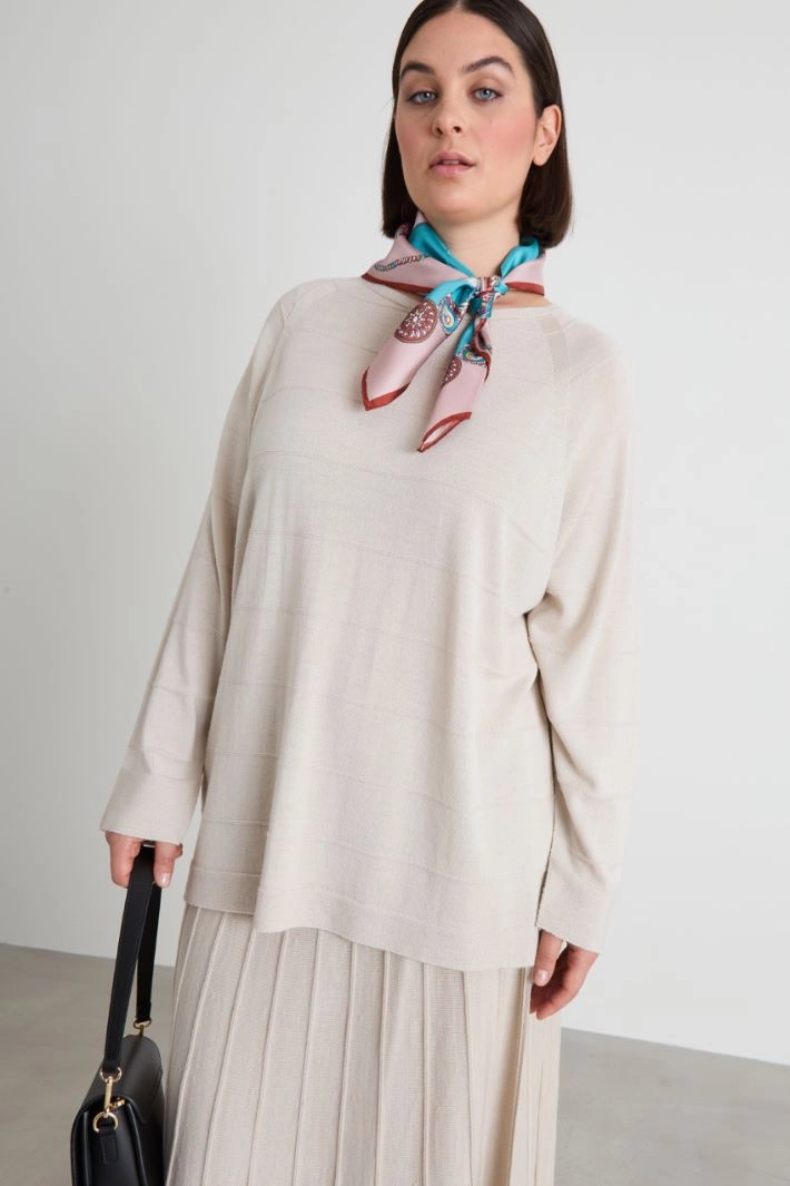 Silk twill scarf - LIGHT PINK