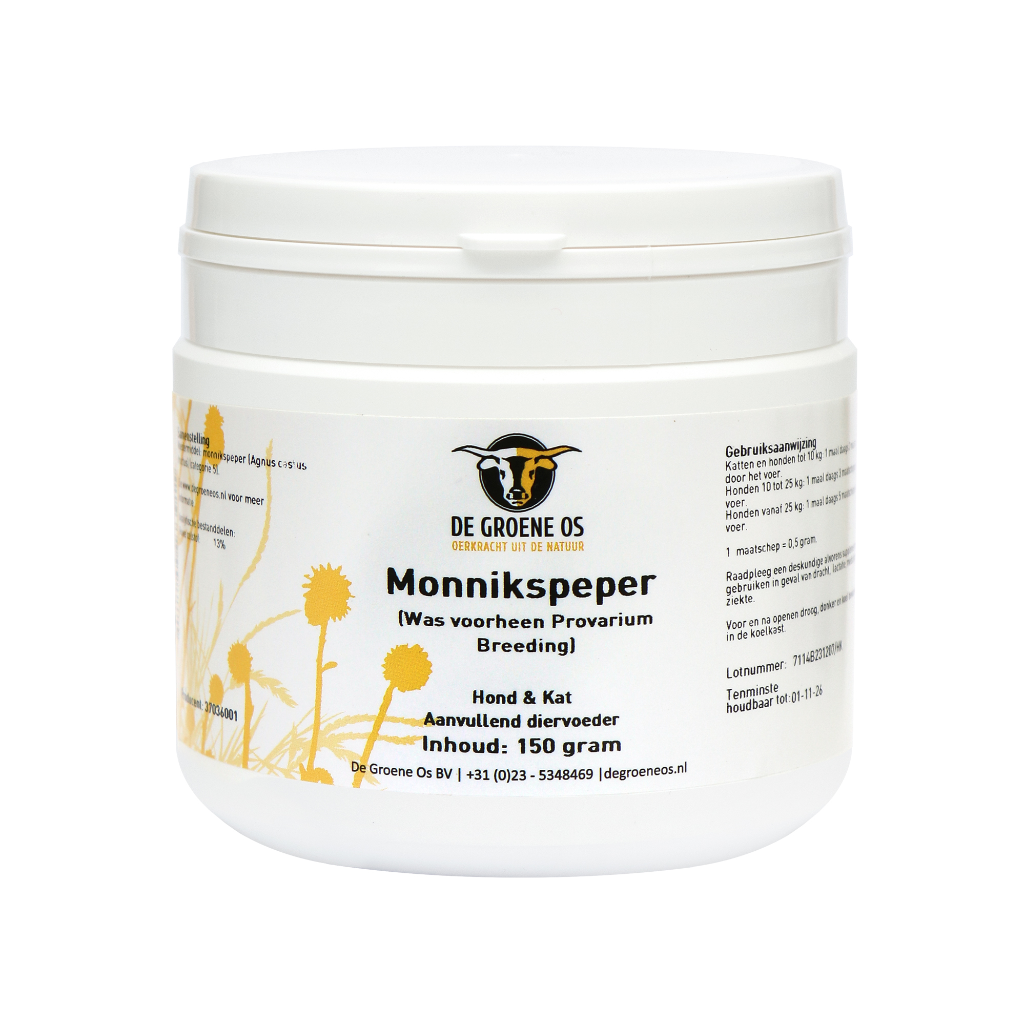 Groene Os Chaste Tree - Cat/Dog - 150g