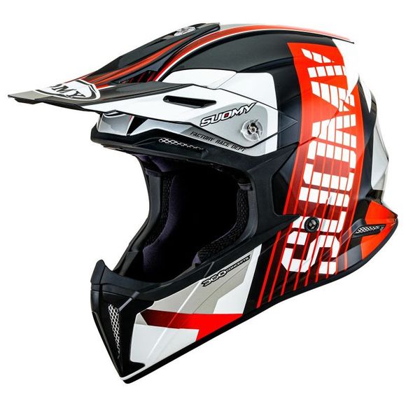 Suomy X-WING cross helmet - AMPED 2026 - Black / RedRef : SU0438