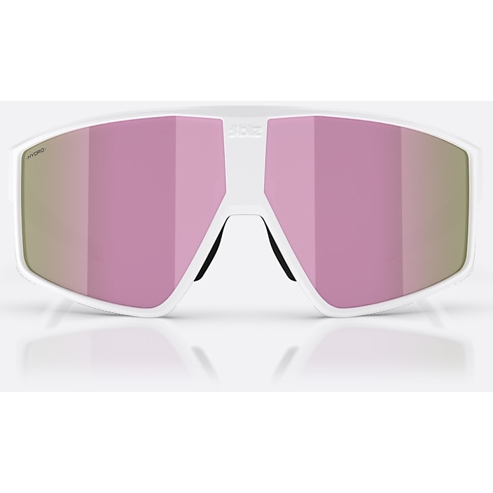 Bliz P002 L Glasses - White - Brown Pink Mirror