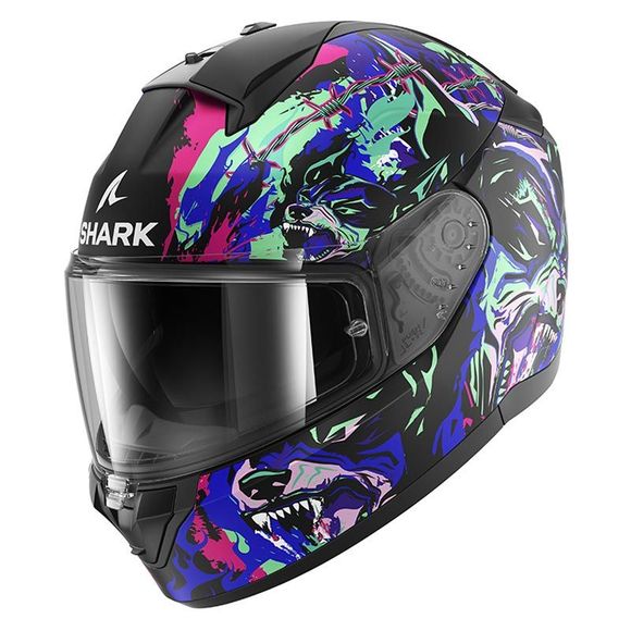 Shark RIDILL 2 RACING BEAST Full-Face Helmet - Black / GreenRef: SH1749