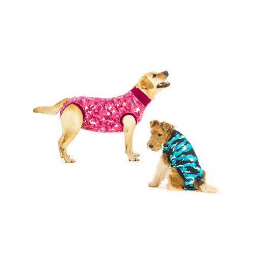 Suitical Recovery Suit for Dogs - S - Pink Camouflage