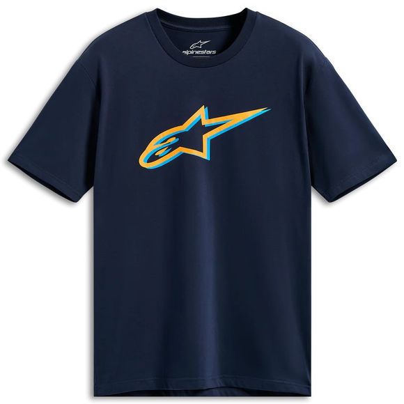 Alpinestars AGELESS SHADOW CSF short sleeve t-shirt - Blue / OrangeRef: AP3373