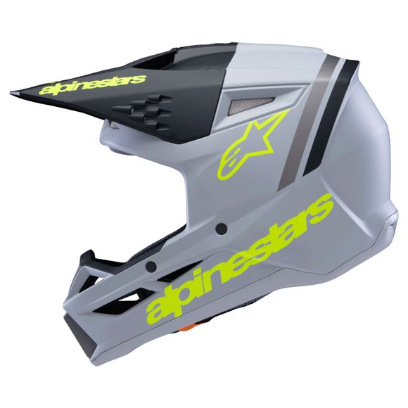 Casque cross Alpinestars SUPERTECH S-M3 - RADIUM - ENFANT - Gris / NoirRef : AP3392