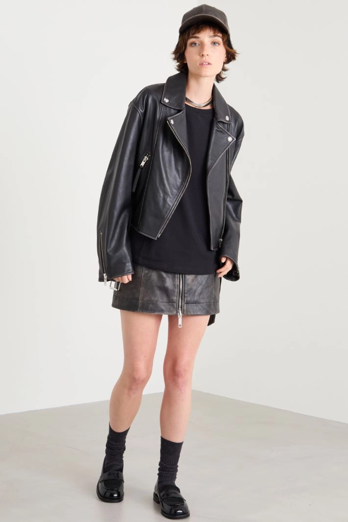 Cotton jersey T-shirt - BLACK