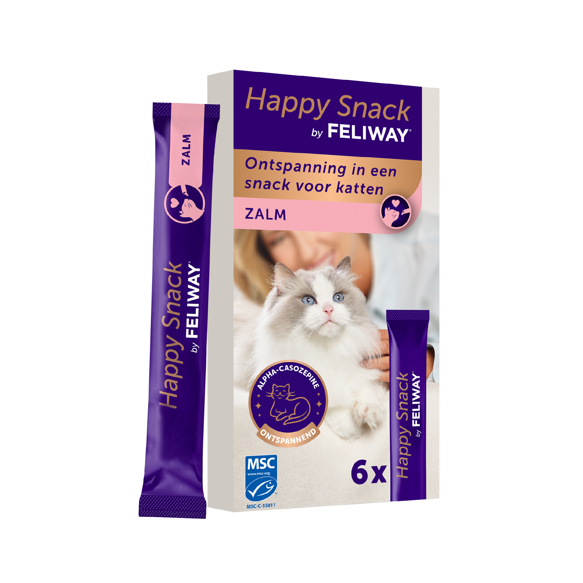 Feliway - Happy Snack - Chicken - 6 x 15 g