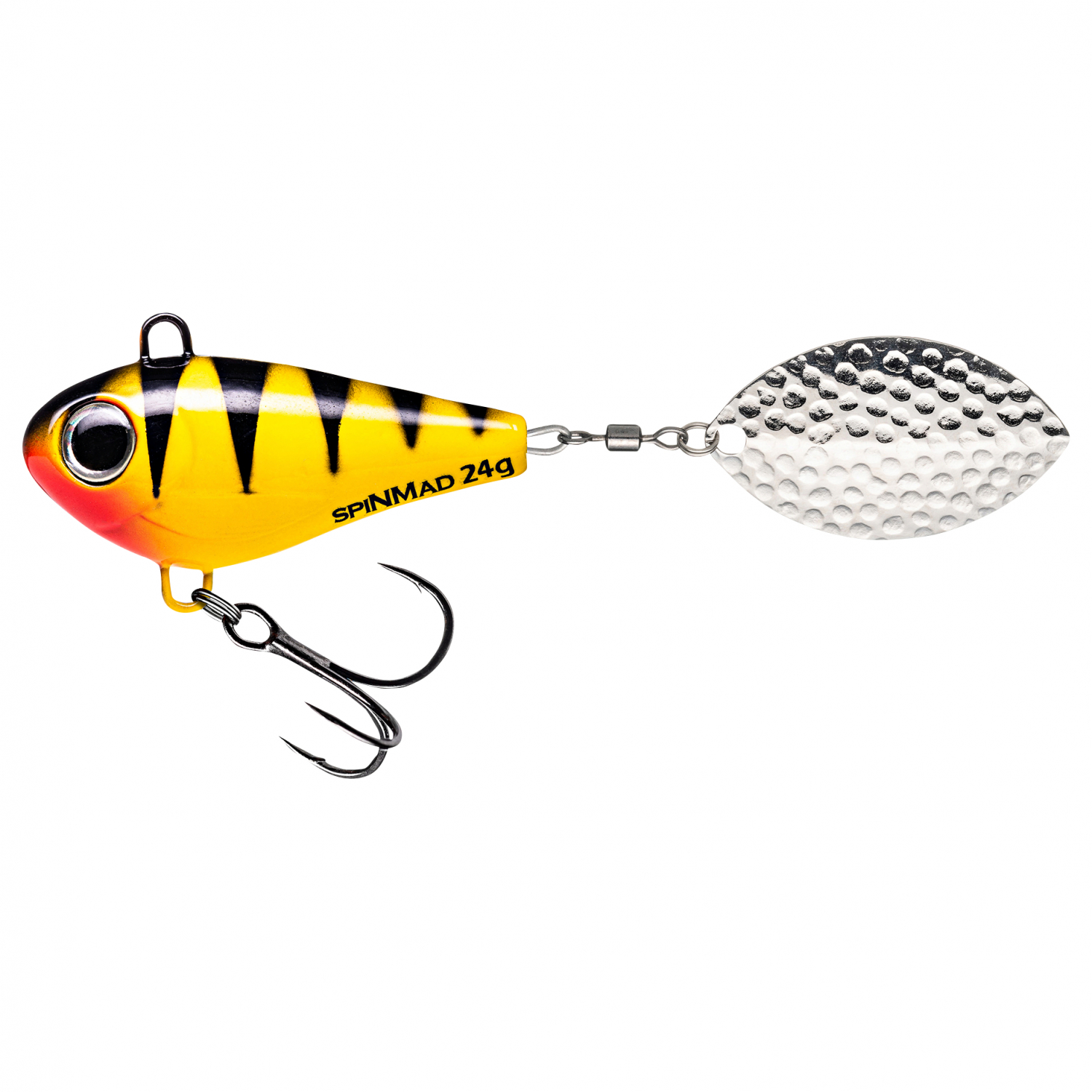 SpinMad Lead Head Spinners Jigmaster (Lemon Tiger, 24 g)