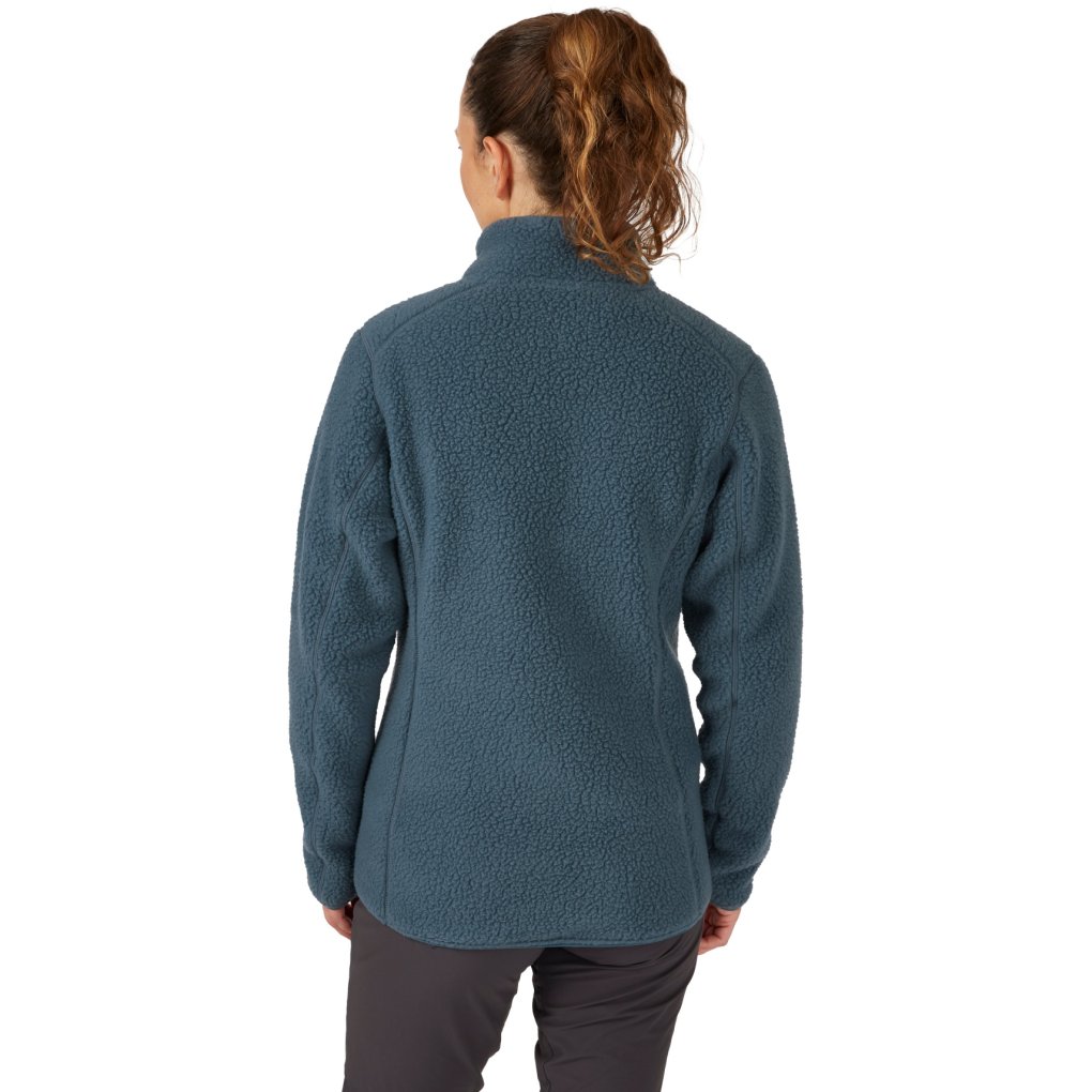 Rab Shearling Fleece Jacket Women - orion blue