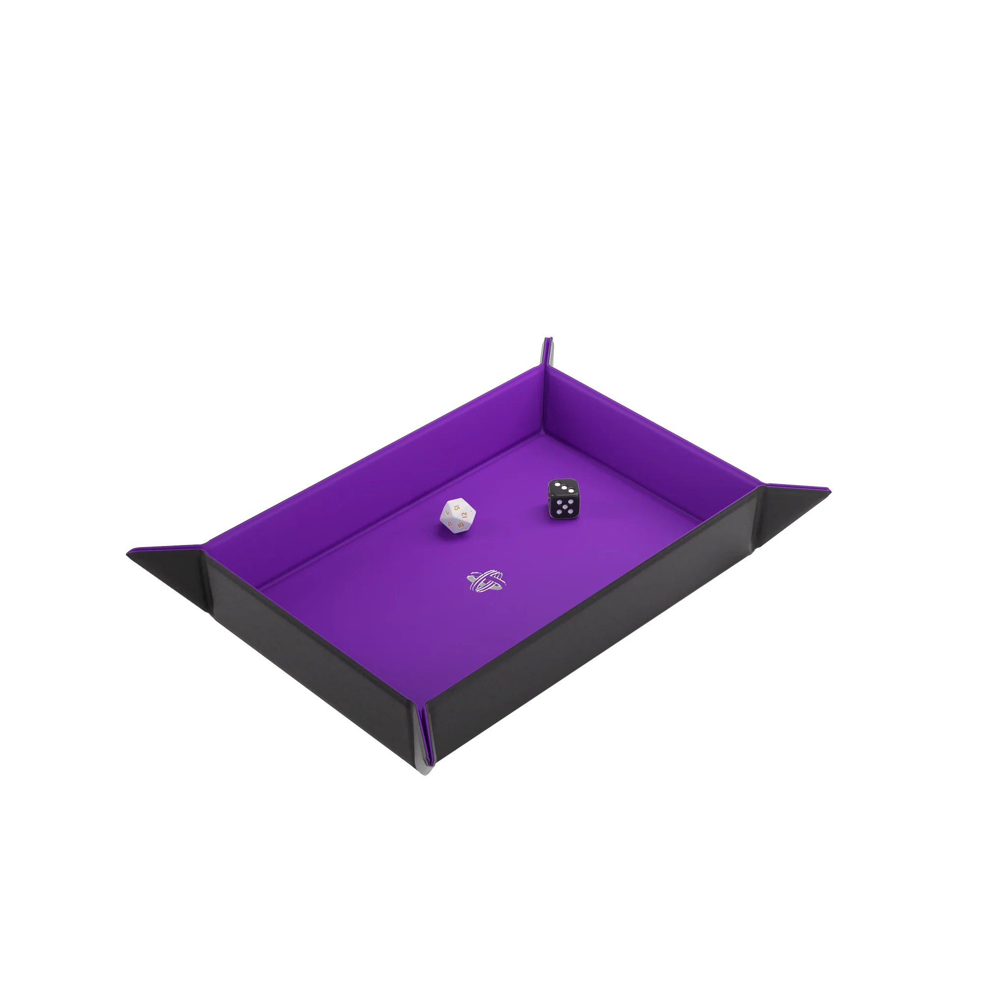 Magnetic Dice Tray Rectangular Black/Purple