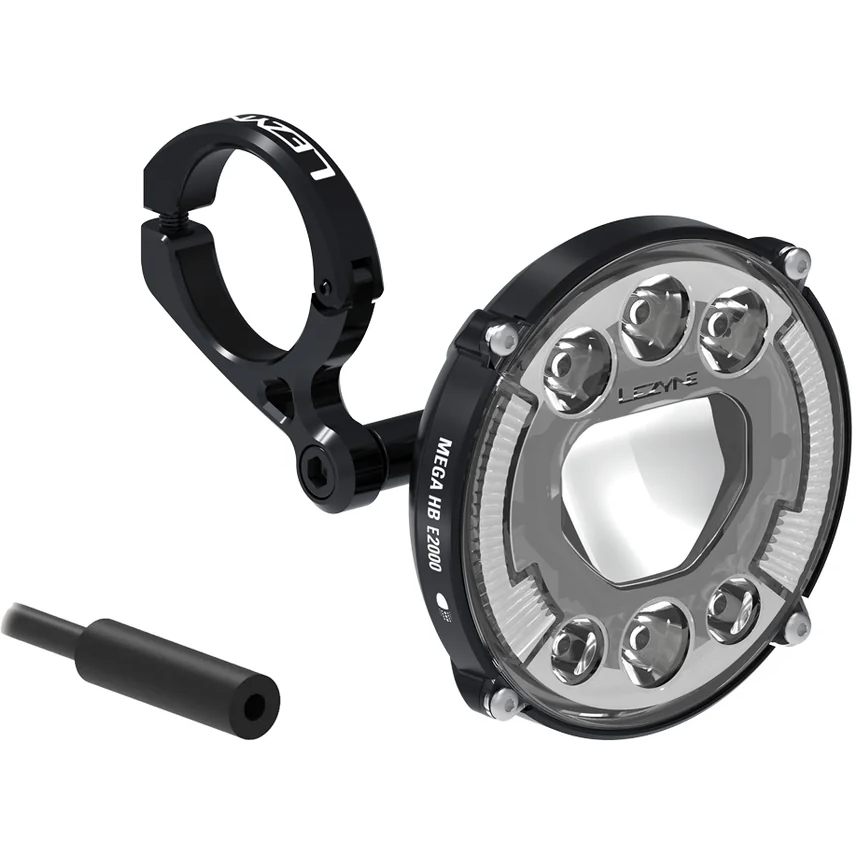 Lezyne Mega HB E2000 E-Bike Front Light - German StVZO approved - black