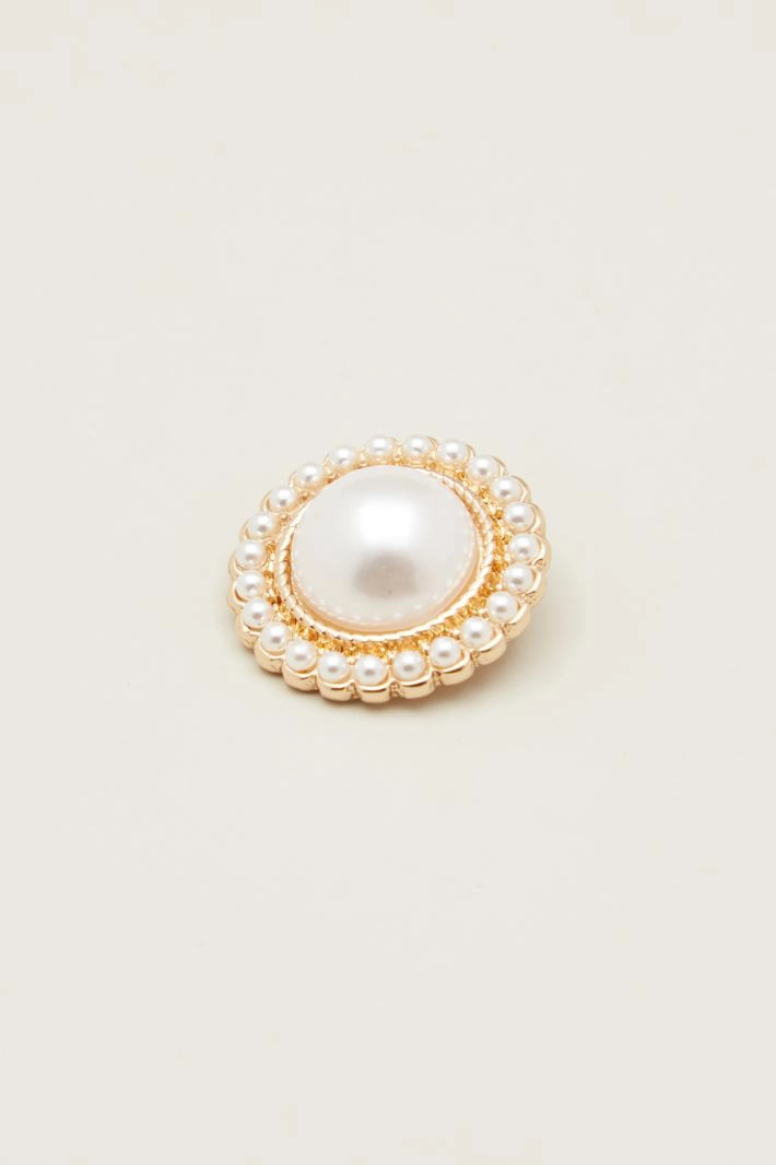 Pearl earrings - WHITE GOLD