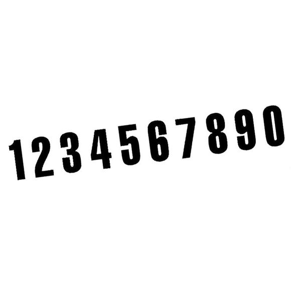 Blackbird Racing Numbers 0-9 160x75mm Universal - BlackRef: 1062904