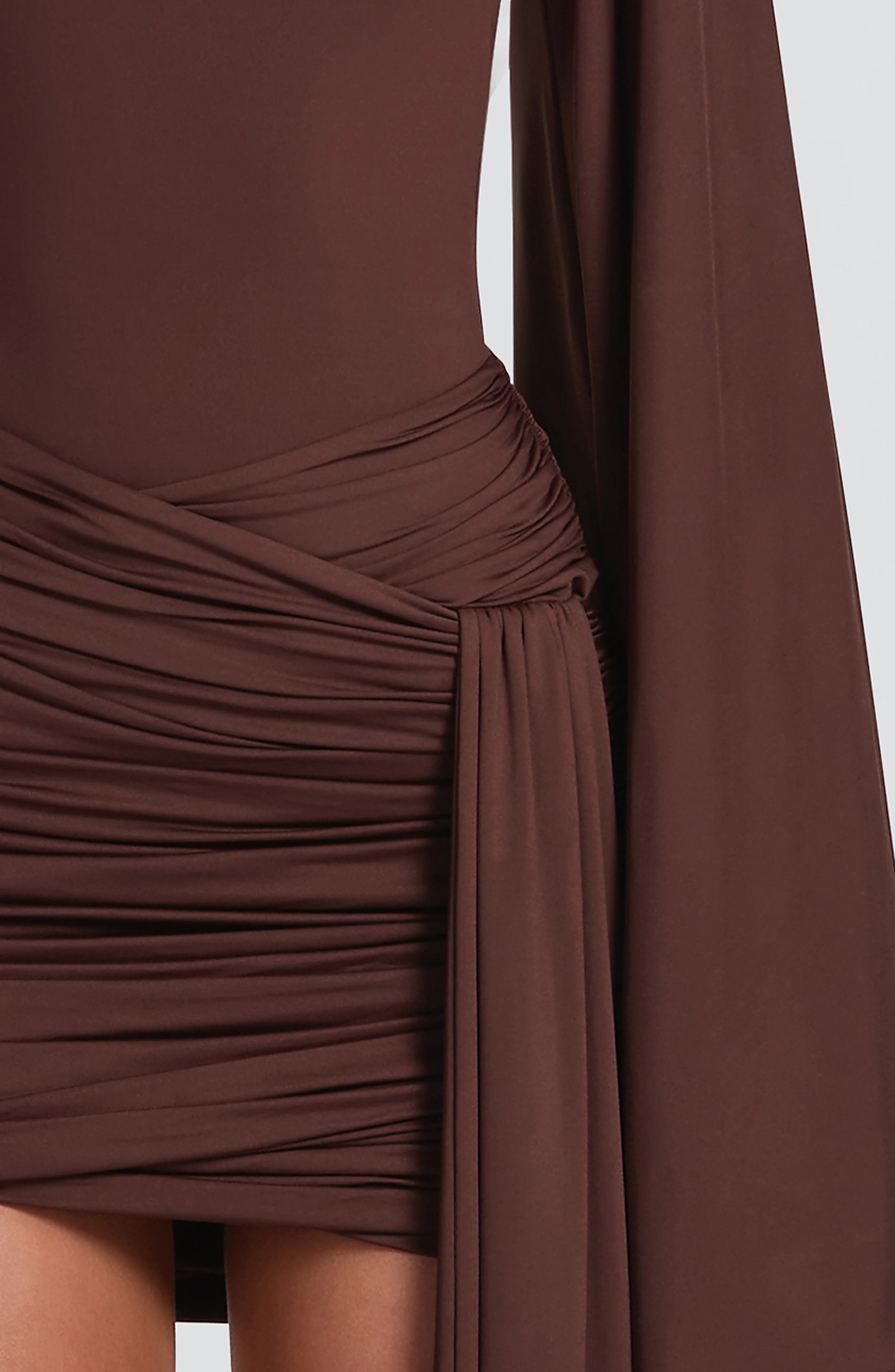 Lucetta Mini Dress - Plum Brown