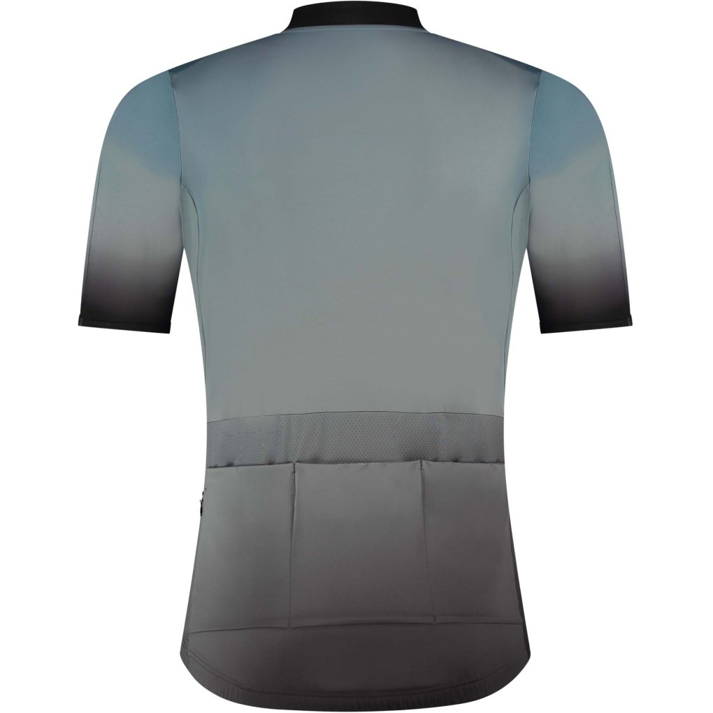 Shimano Evolve Avventura Short Sleeve Gravel Jersey Men - indigo blue