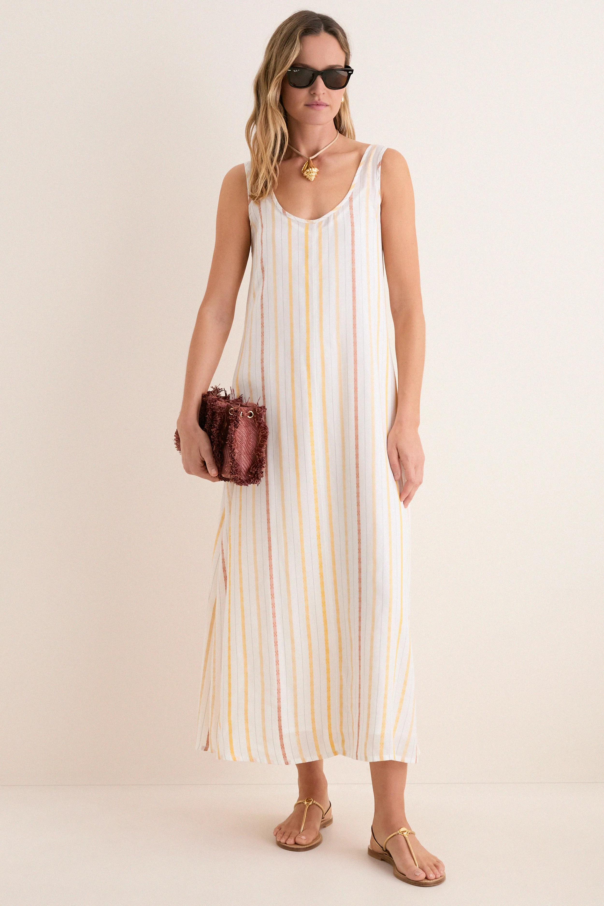 Sunset Stripe Hawes Dress