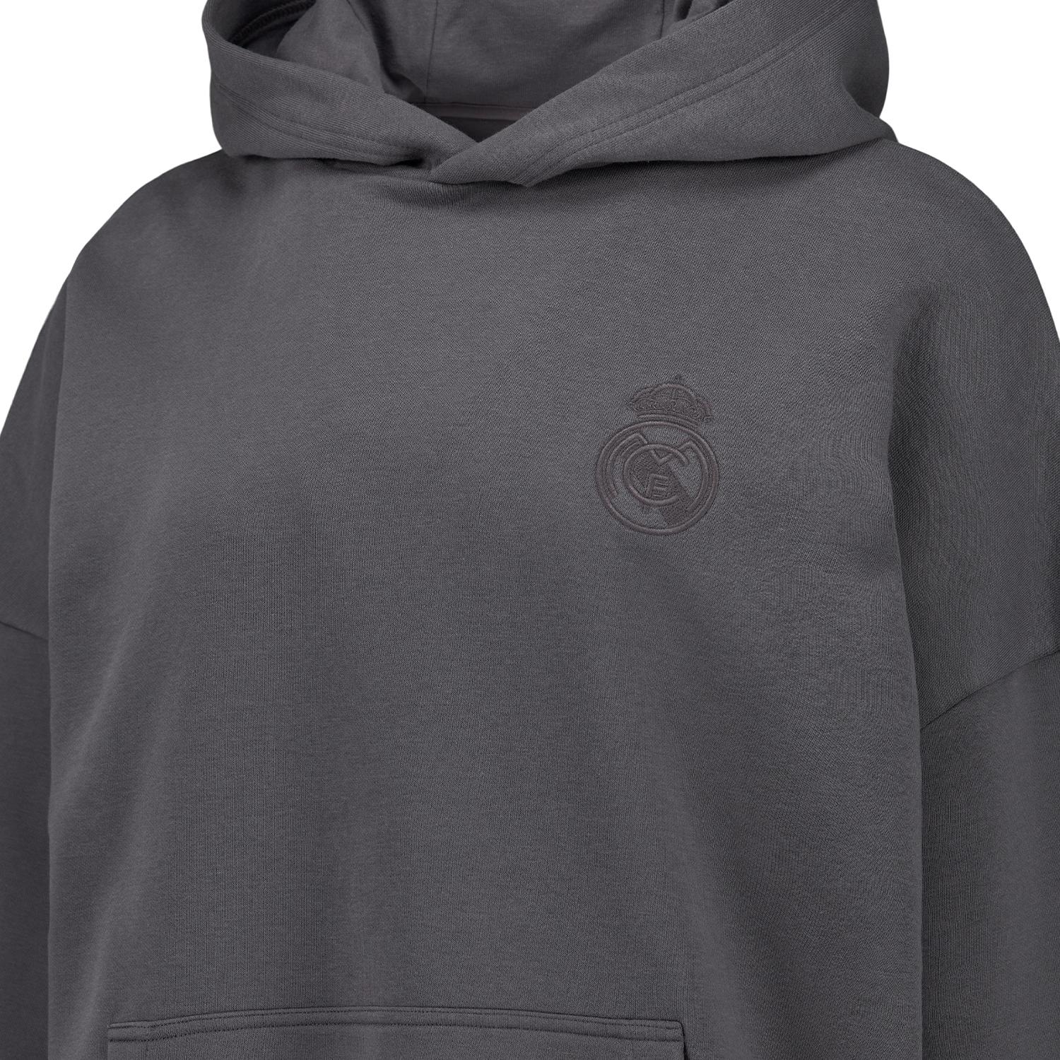 Womens Vintage Hoodie Charcoal