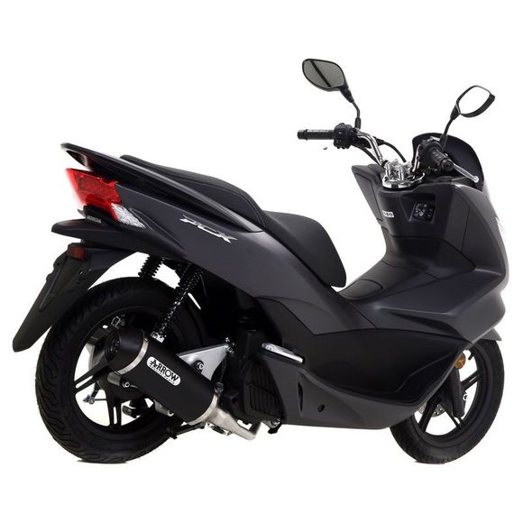 Silencieux Arrow Urban Alu Dark embout noir mat - NoirHONDA 125 PCX 125 ABS - 2018 - 2020Ref : AW0166 / 53529ANN