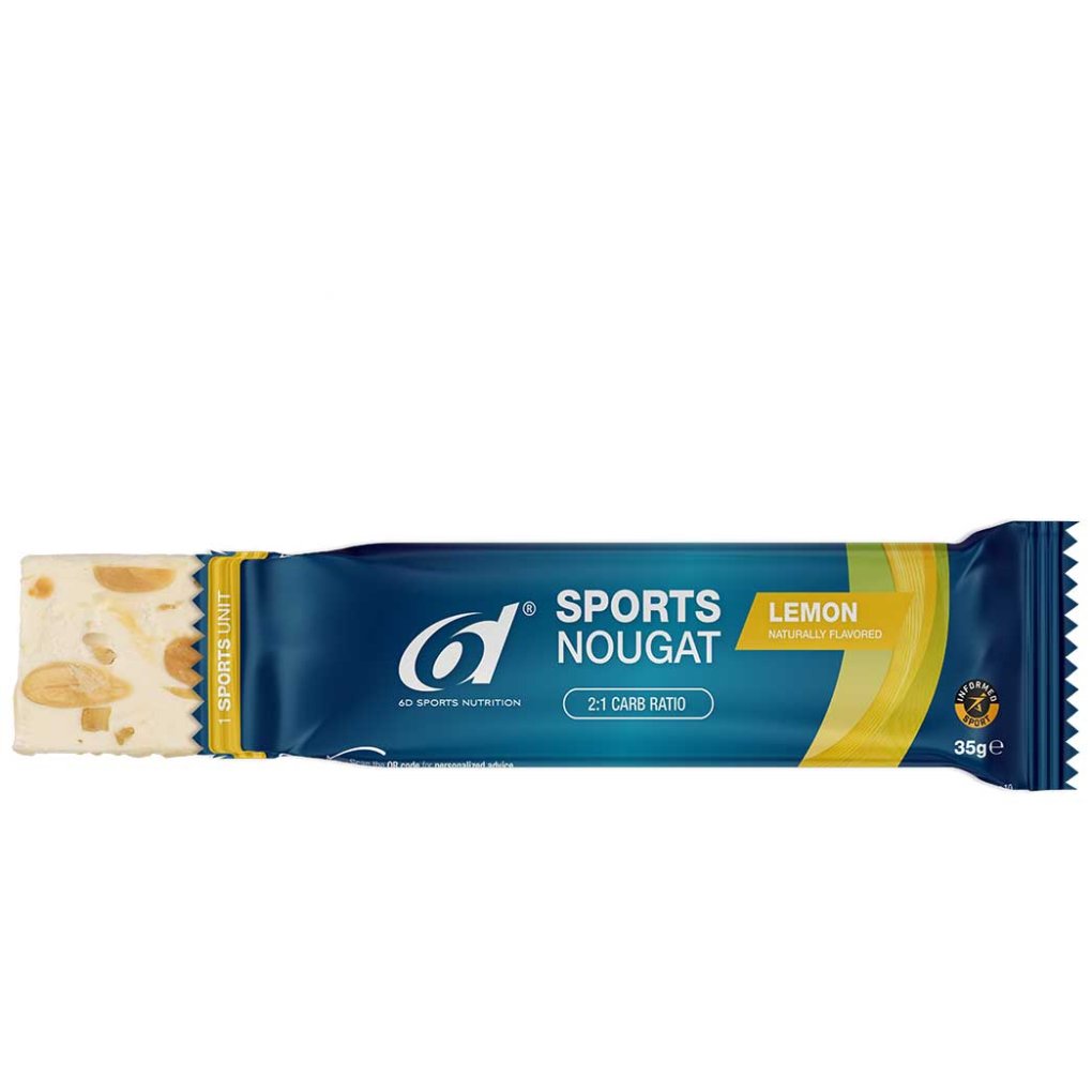 6d Sports Nutrition Sports Nougat - Carbohydrate Bar - 35g