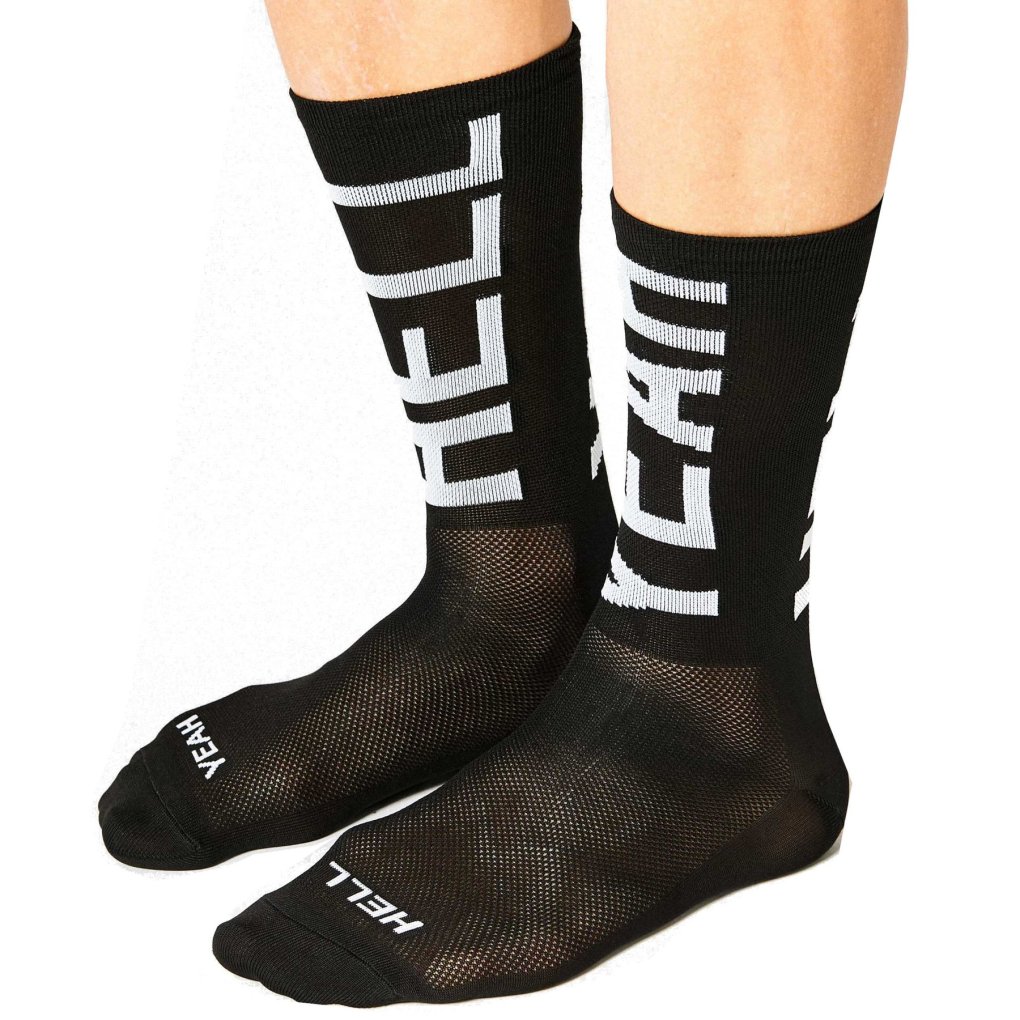 FINGERSCROSSED Hell Yeah 2.0 Cycling Socks - Black #666