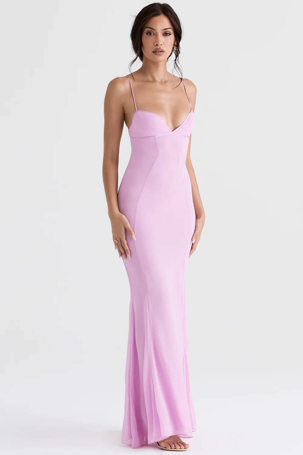 pink maxi dress