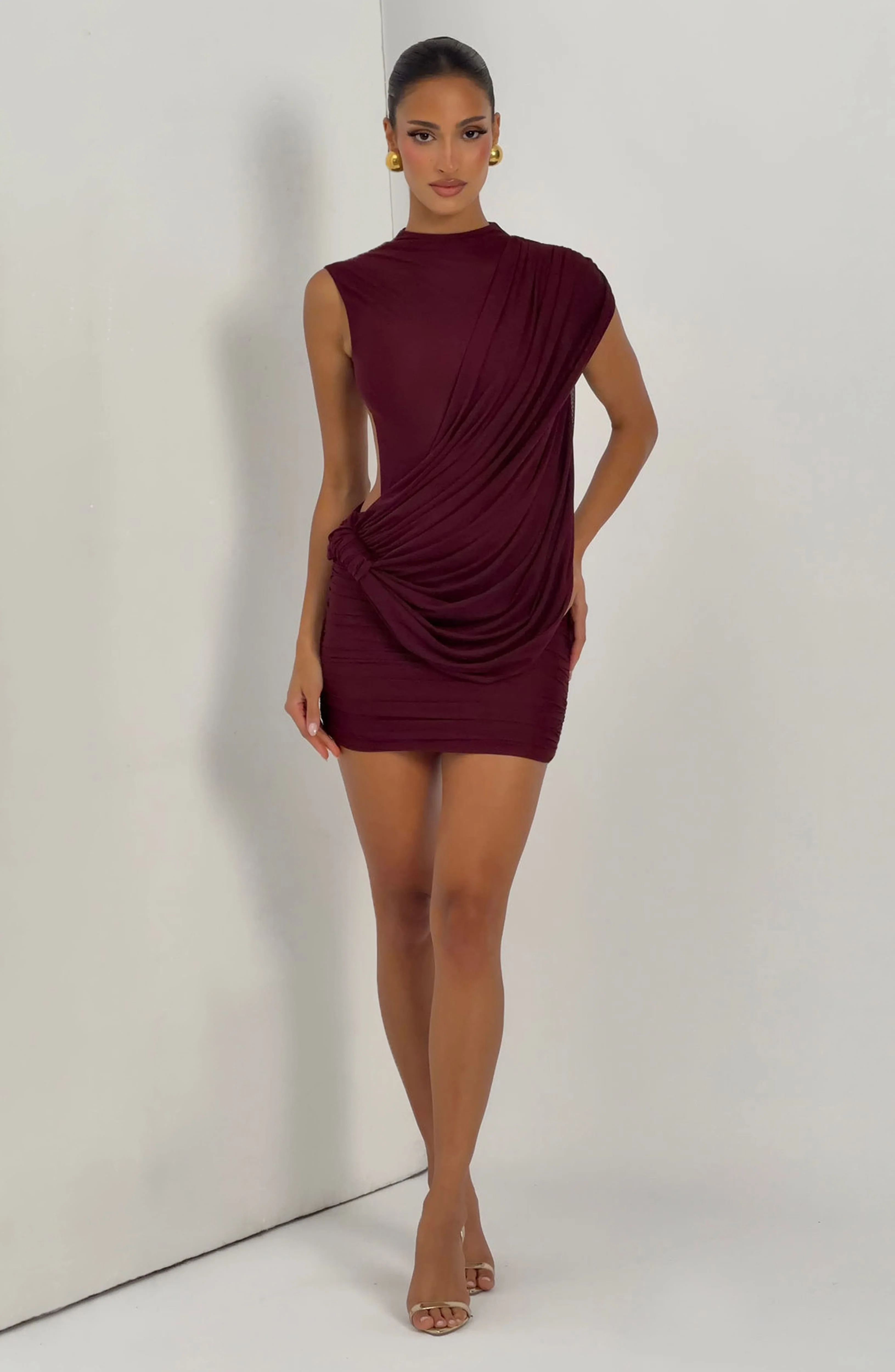 Mireya Mini Dress - Cherry Lacquer