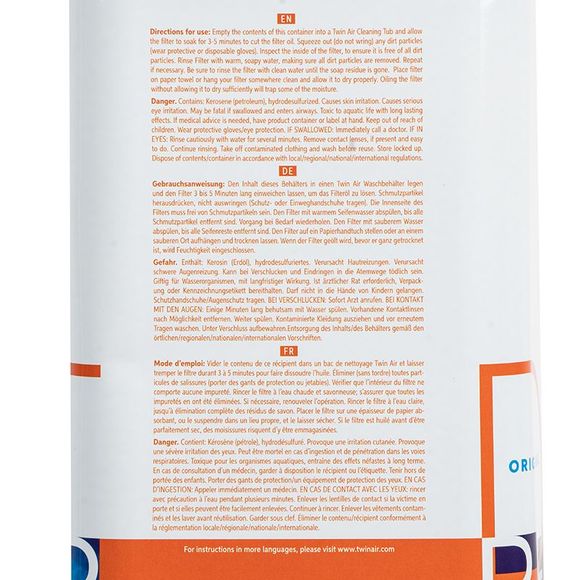 TWIN AIR AIR Twin air AIR FILTER CLEANERRef: TA0003 / 1099982