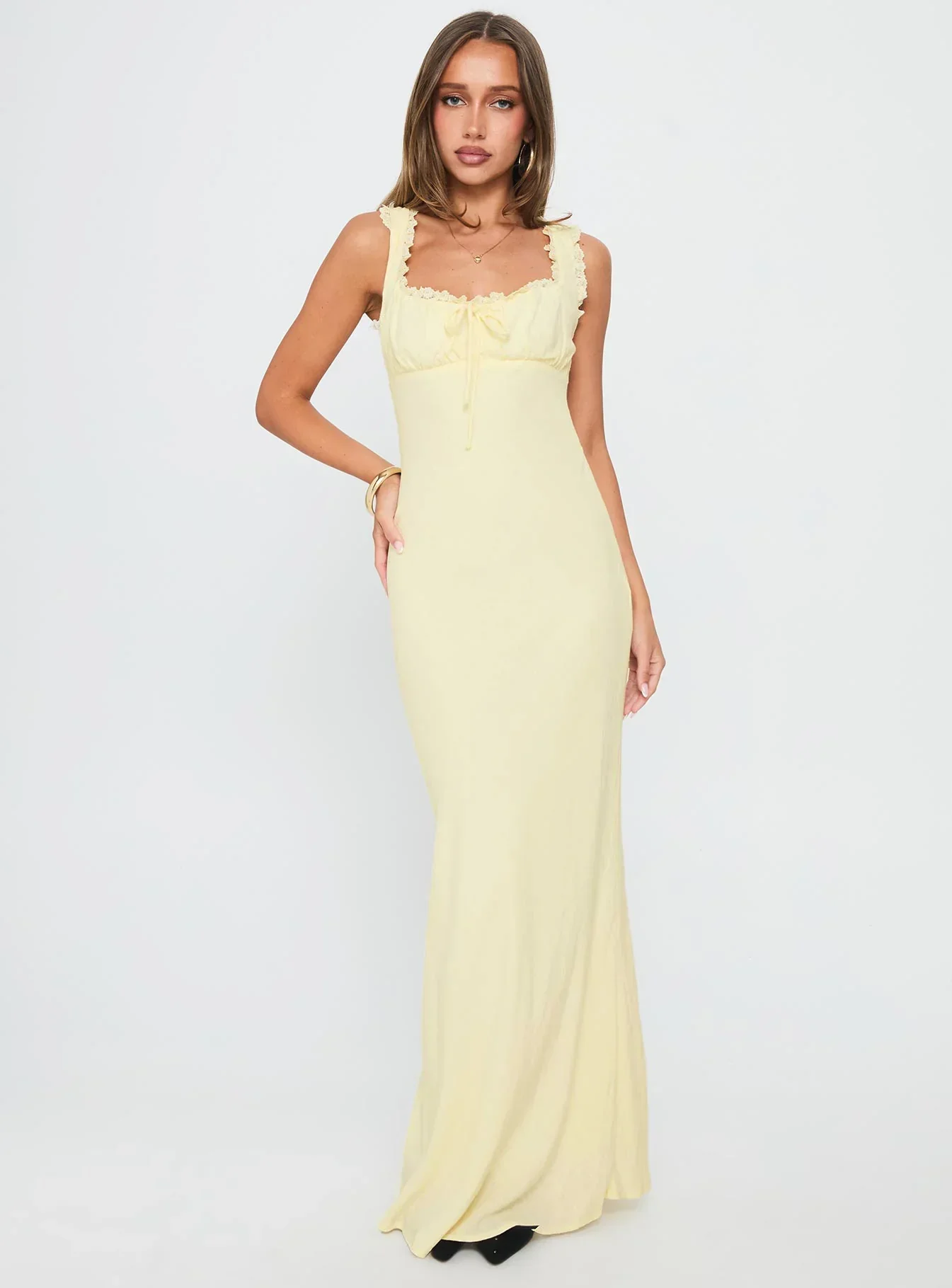 Lillette maxi dress lemon