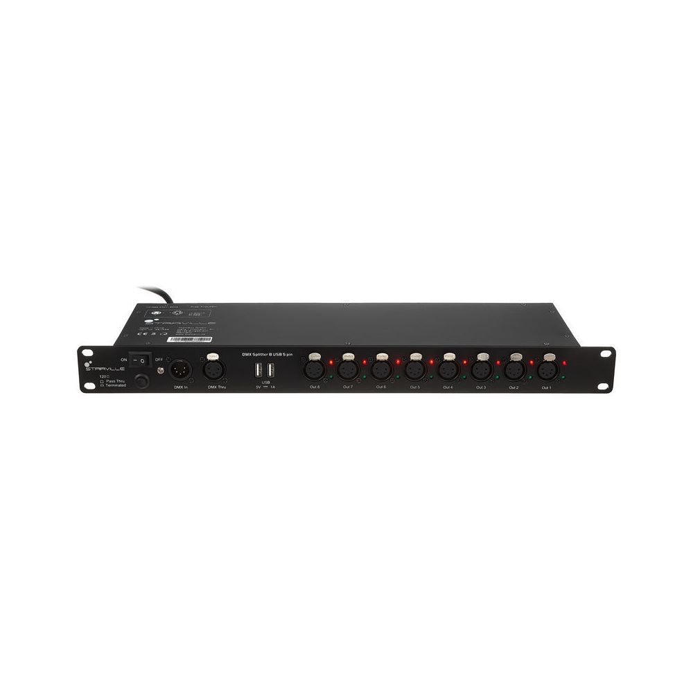 Stairville DMX Splitter 8 USB 5 pin – Thomann Ireland