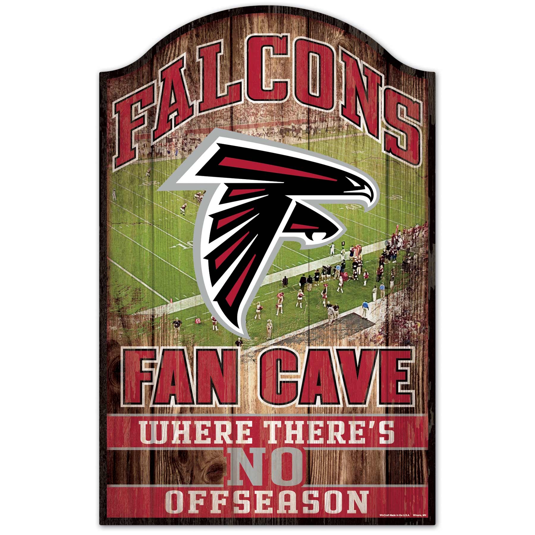 Atlanta Falcons WinCraft NFL Fan Cave Wood Sign