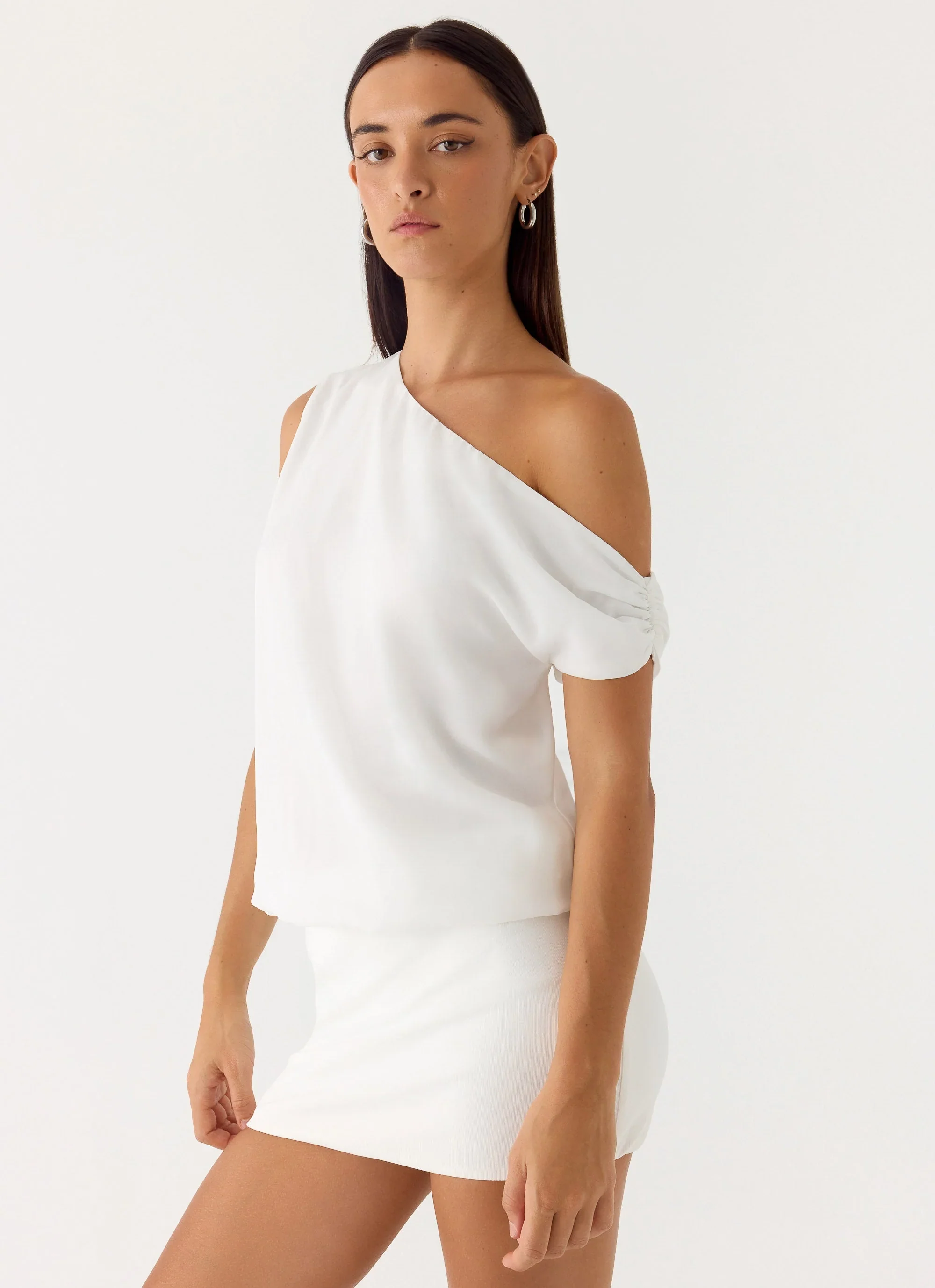 Stick Around Mini Dress - White