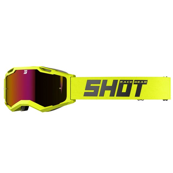 Shot IRIS 2.0 cross mask - SOLID NEON YELLOW GLOSSY 2023 - YellowRef: so2265 / a09-29a1-d04