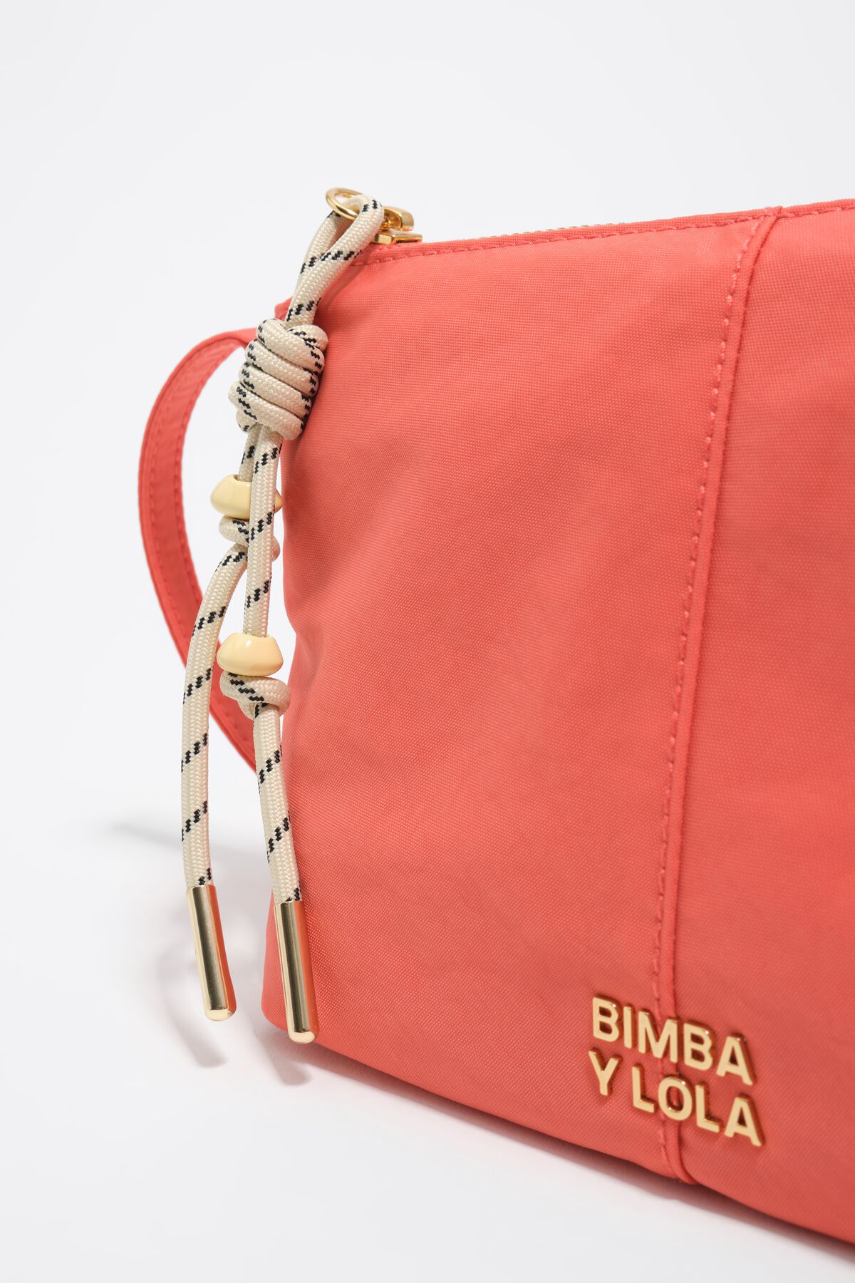 Coral nylon mini bag