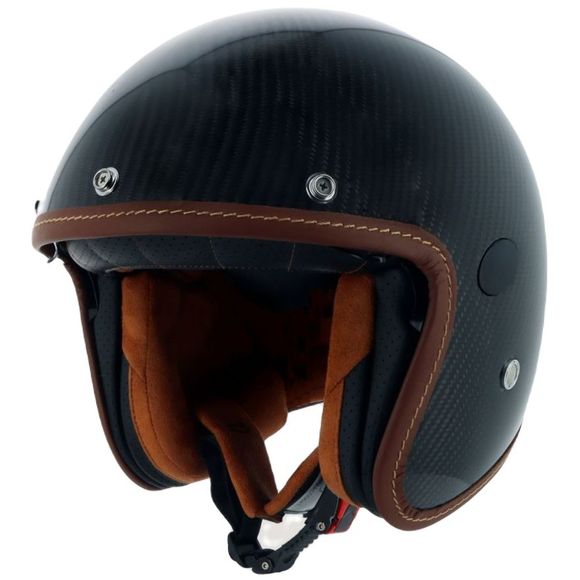 Helstons NAKED CARBON Jet Helmet - CarbonRef: HS1169