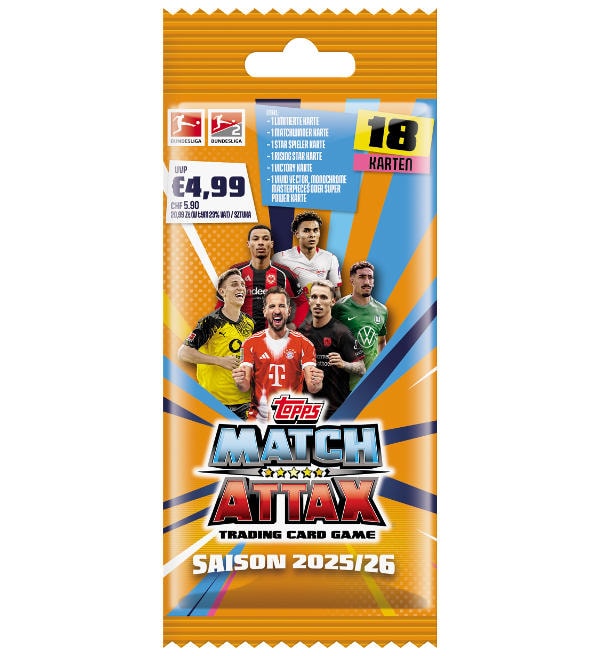 Topps Bundesliga Match Attax 2025/26 - Power-Pack Box