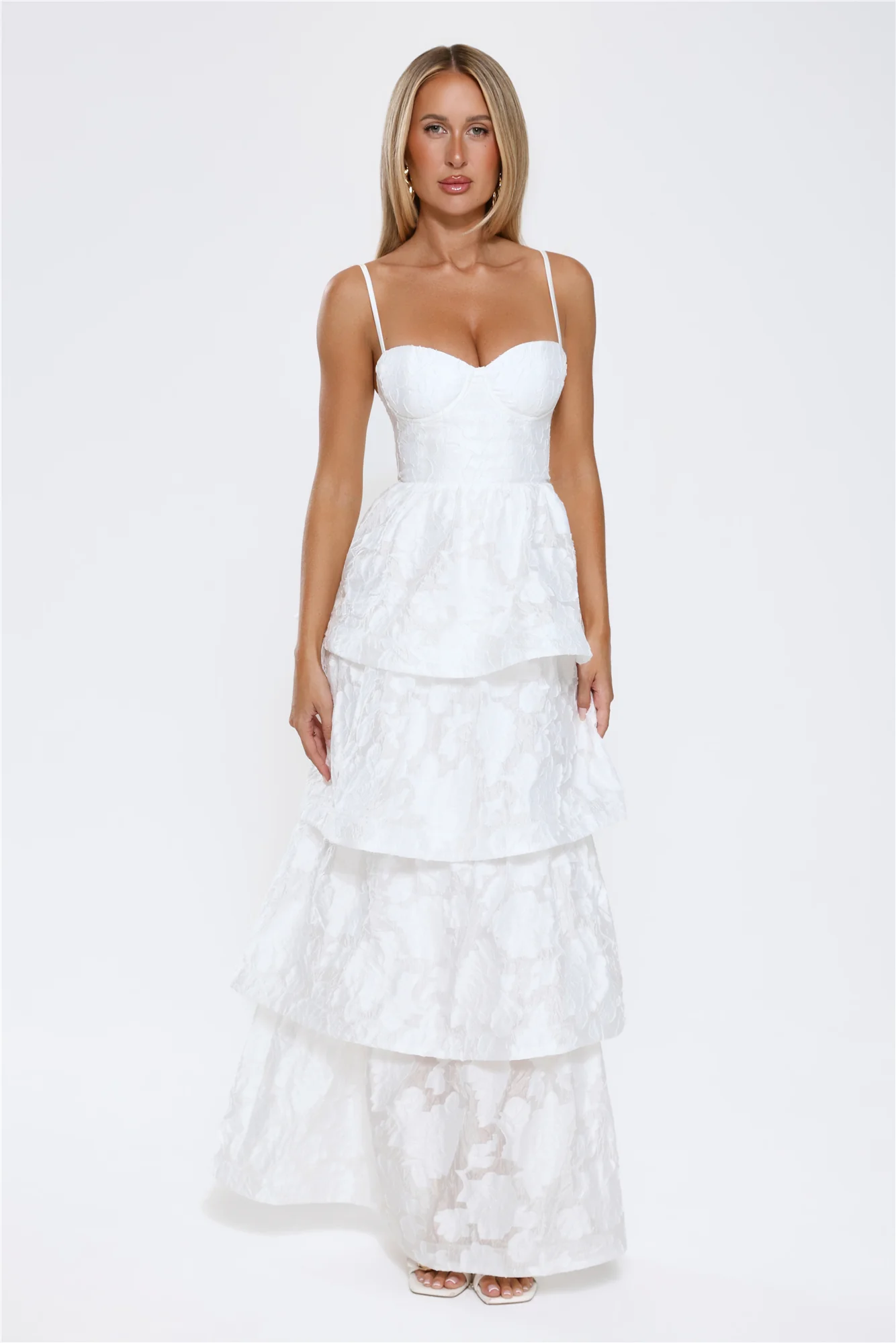 Elevated Desire Maxi Dress White