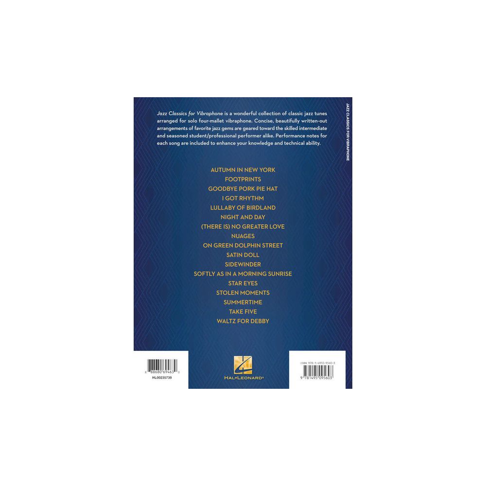 Hal Leonard Jazz Classics For Vibraphone – Thomann Ireland