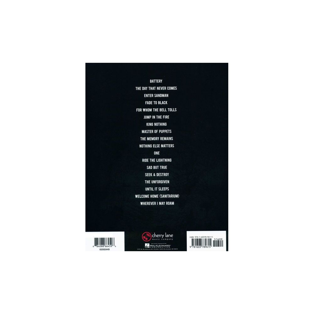 Cherry Lane Music Company Best Of Metallica For Ukulele – Thomann Ireland