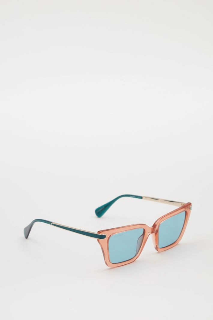 Square sunglasses - GREEN PEACH