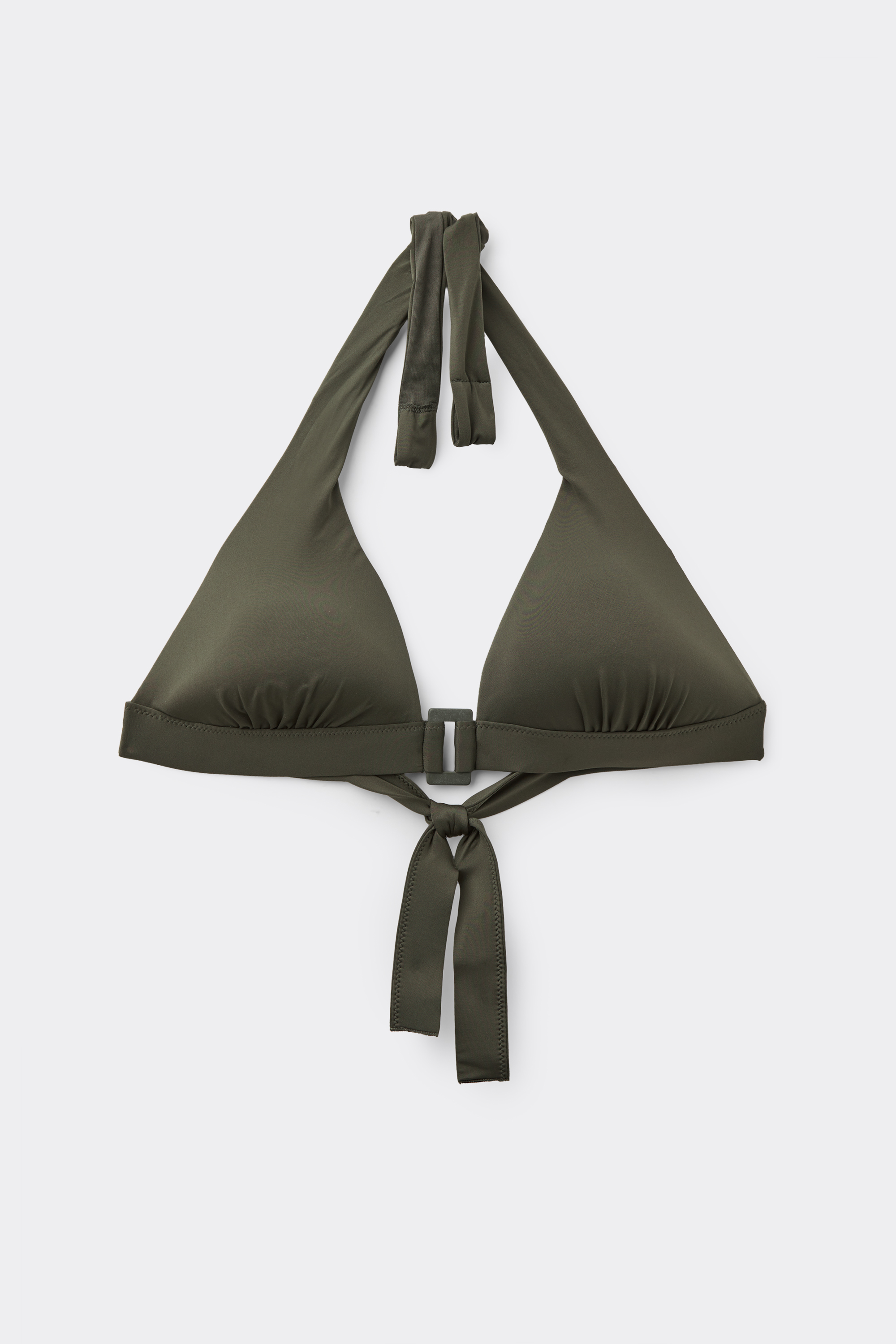 Timeless Look Camo Green Triangle Bikini Top