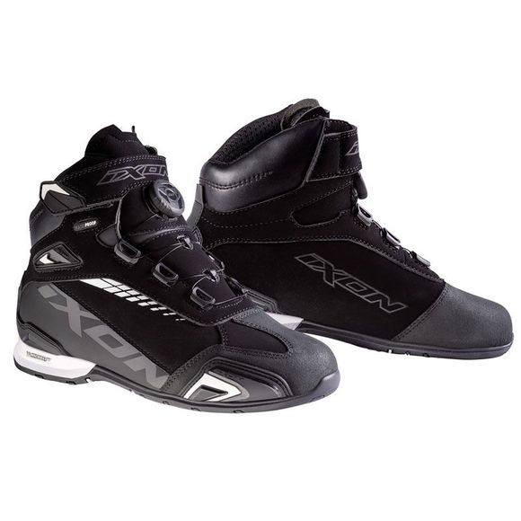 Baskets Moto Ixon BULL WATERPROOF LADY - Noir / BlancRef : IX1186-C143